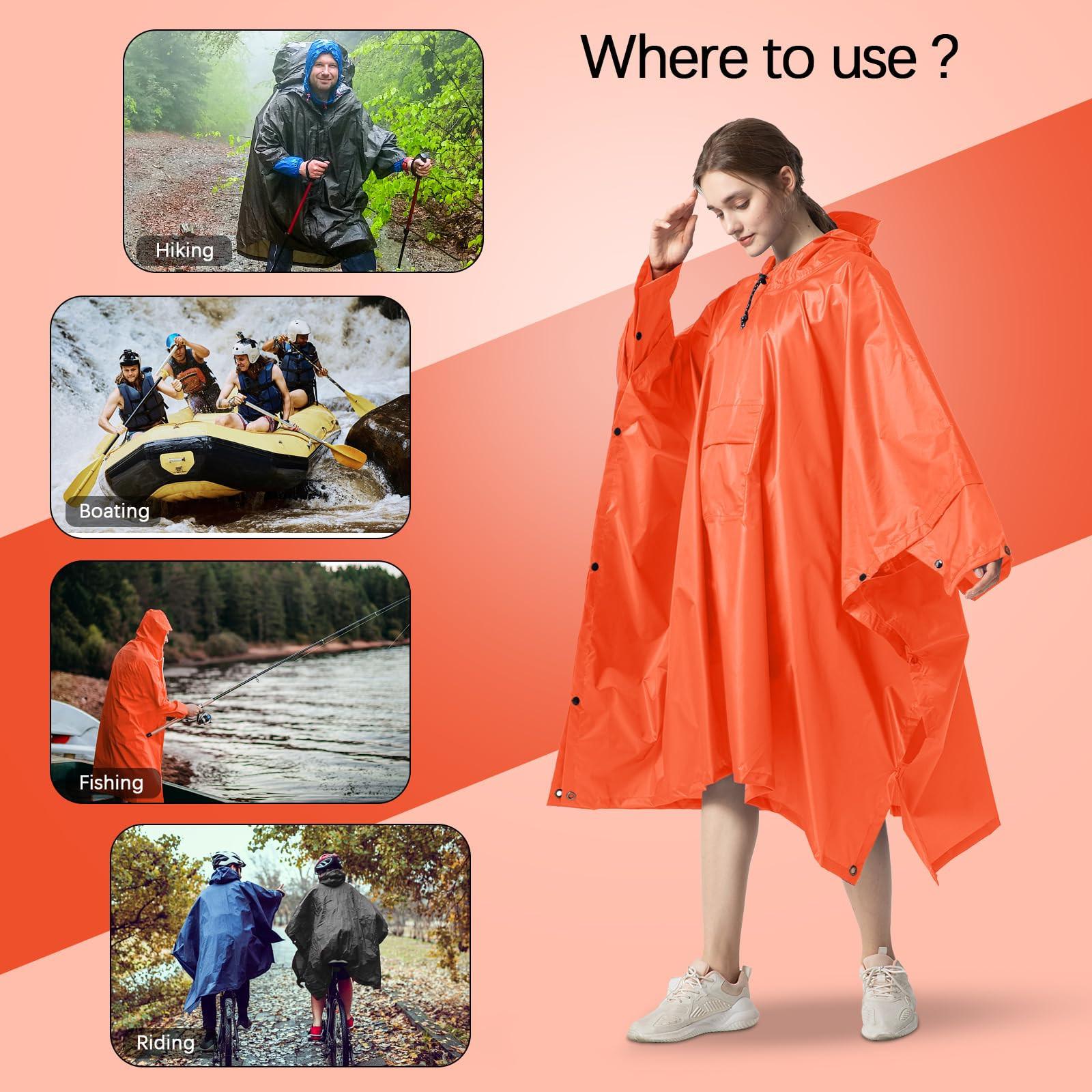 Alopini Poncho antipioggia multiuso 3-in-1  