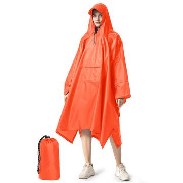Regencape Regenmantel Regenjacke Wasserdicht Wandern Radfahren Outdoor 3in1 Mehrzweck