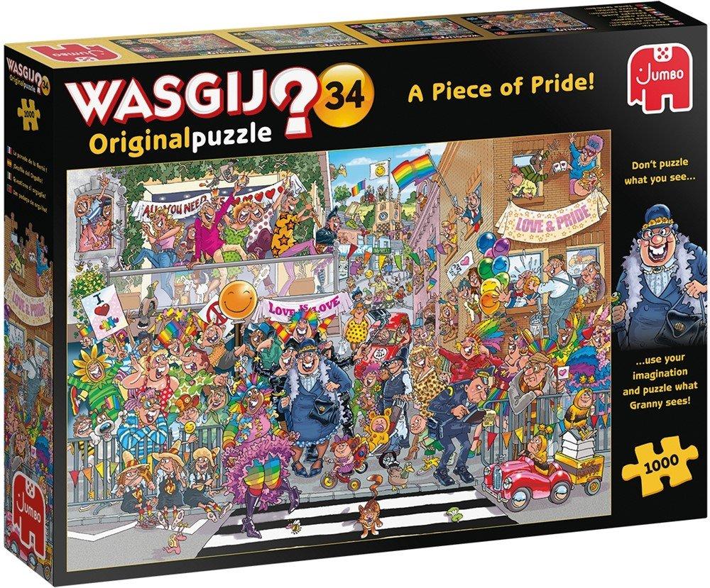 Image of Jumbo 19181 Wasgij Original 34-EIN Stückchen Pride-1000 Teile Puzzlespiel, Mehrfarben