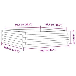 VidaXL Jardinière bois de pin  