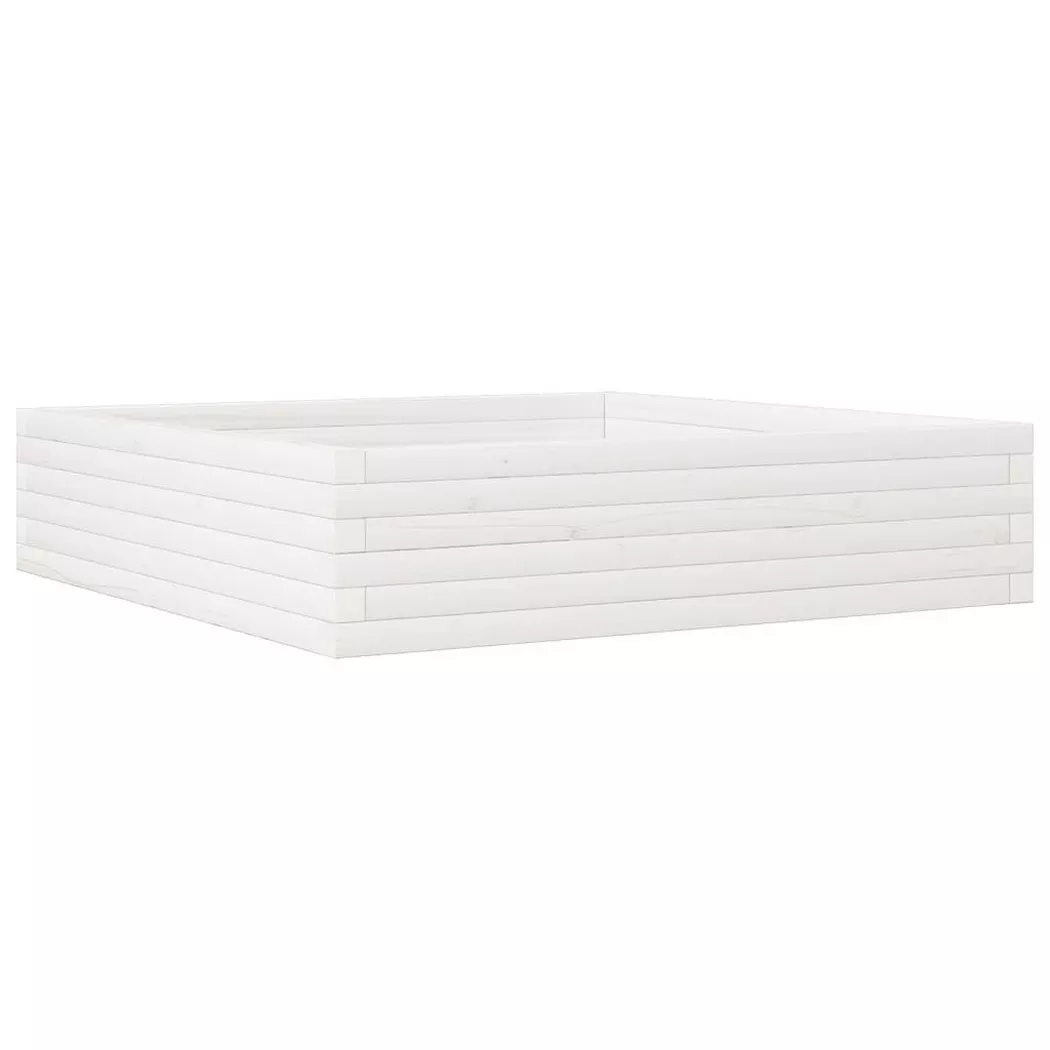 VidaXL - Jardinière bois de pin, One Size, Blanc