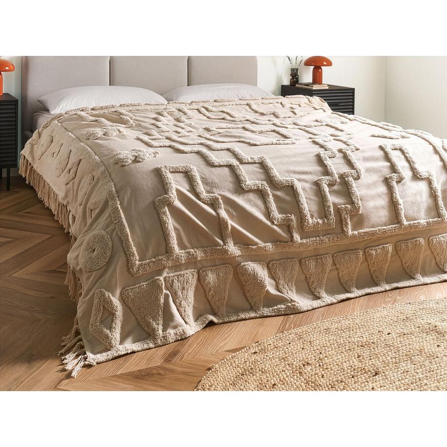 Beliani Boho CHACK Coperta Cotone  