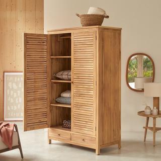 Tikamoon Armoire en teck massif Suzette  