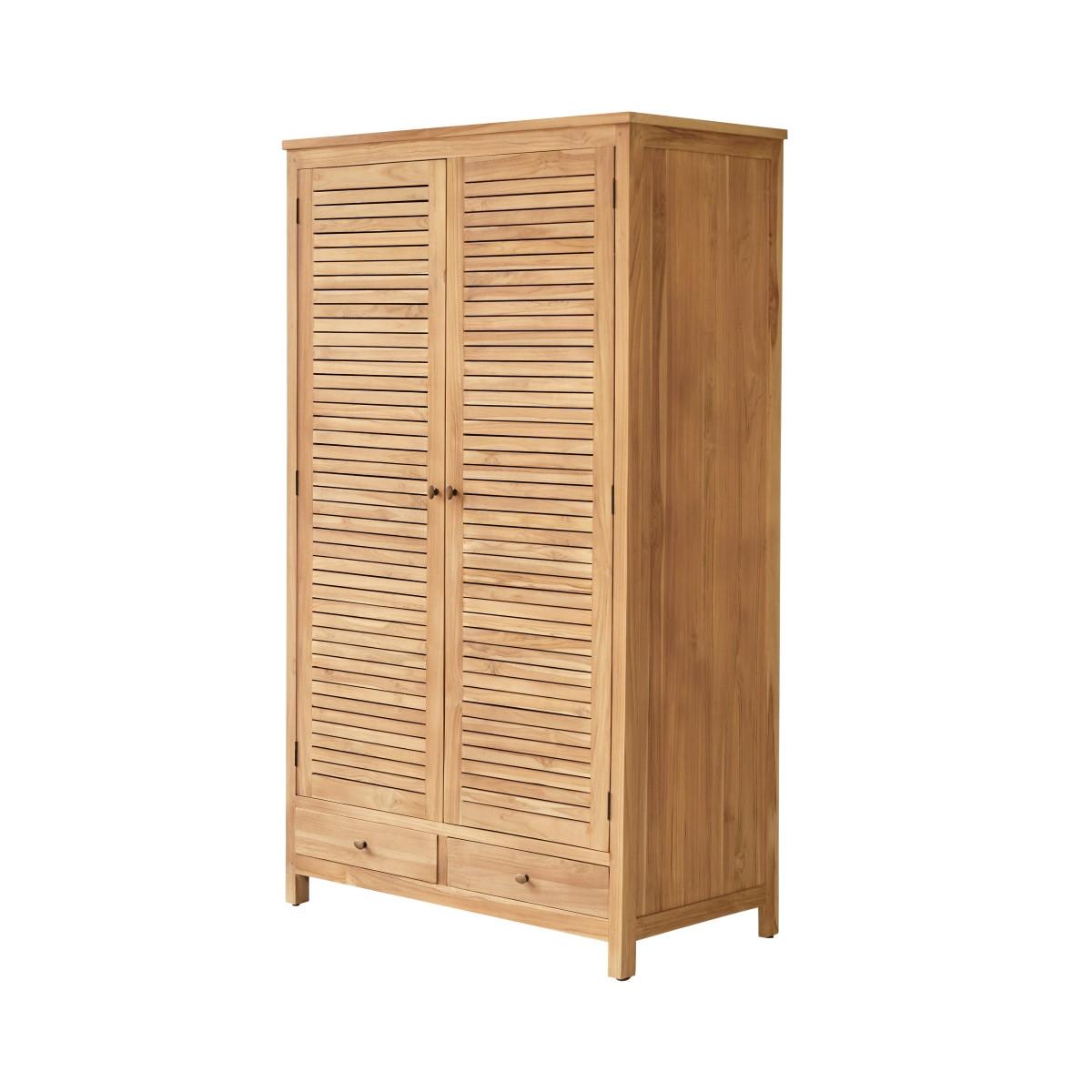 Tikamoon Armoire en teck massif Suzette  