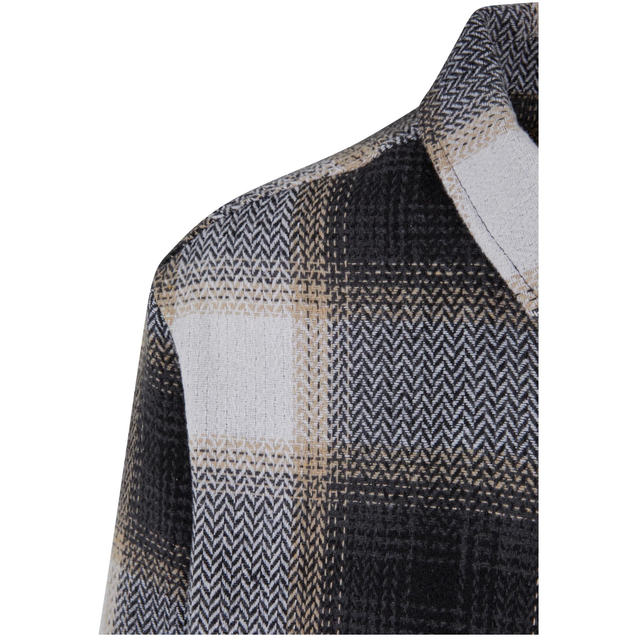 URBAN CLASSICS Camicia Giacca a Quadri con Cerniera  