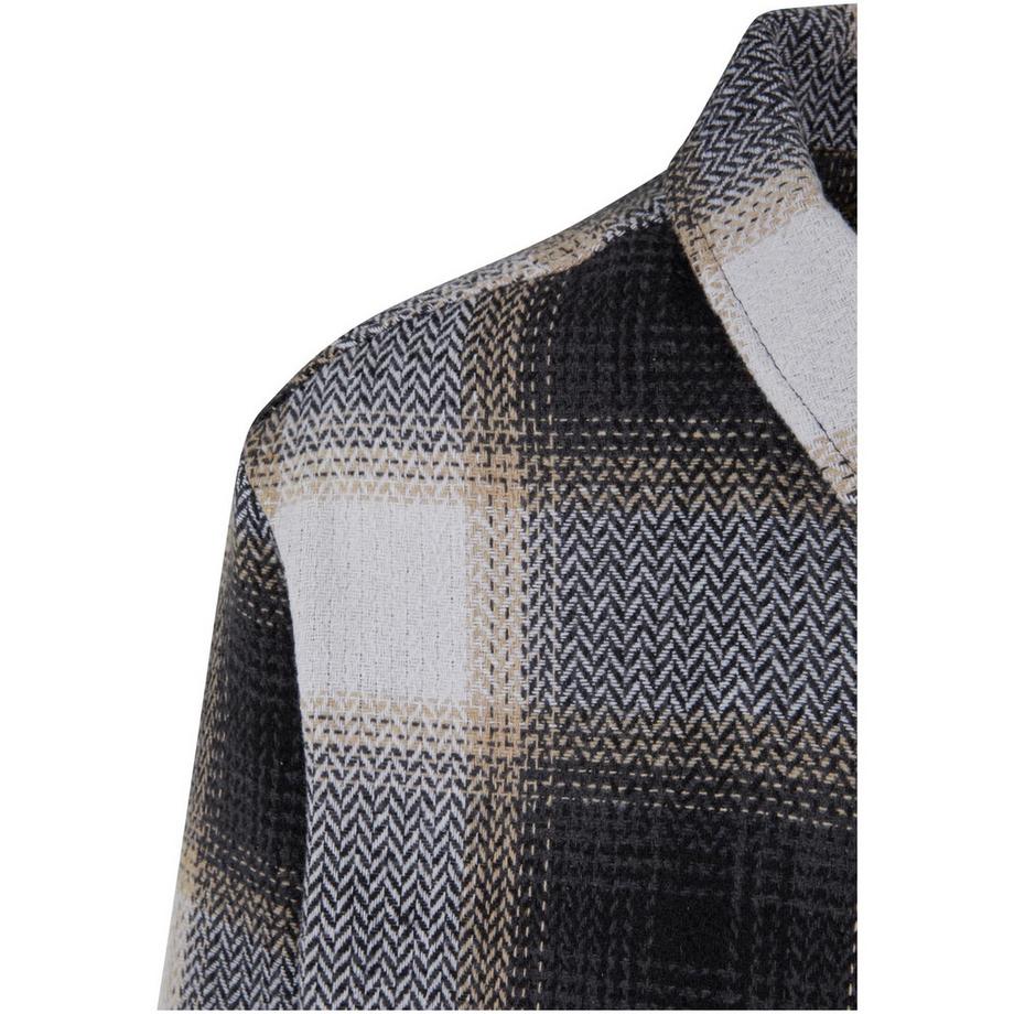 URBAN CLASSICS Camicia Giacca a Quadri con Cerniera  