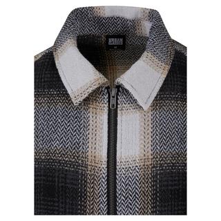 URBAN CLASSICS Camicia Giacca a Quadri con Cerniera  