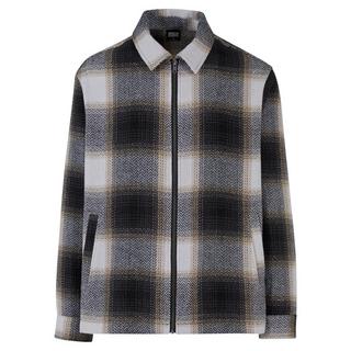 URBAN CLASSICS Camicia Giacca a Quadri con Cerniera  