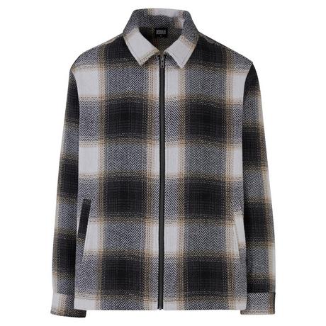 URBAN CLASSICS Camicia Giacca a Quadri con Cerniera  