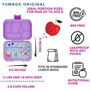Yumbox Yumbox Original (6 Unterteilungen) Lulu Violett Paris Znüni Lunchbox  