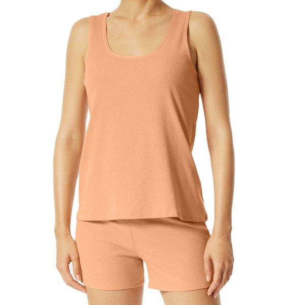 Image of Modern Rib - Natural Dye - Schlafanzug Kurz Unisex Orange S