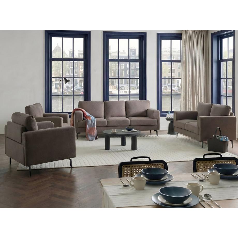 Beliani Salon pour 7 personnes en Tissu  LOUSTO  