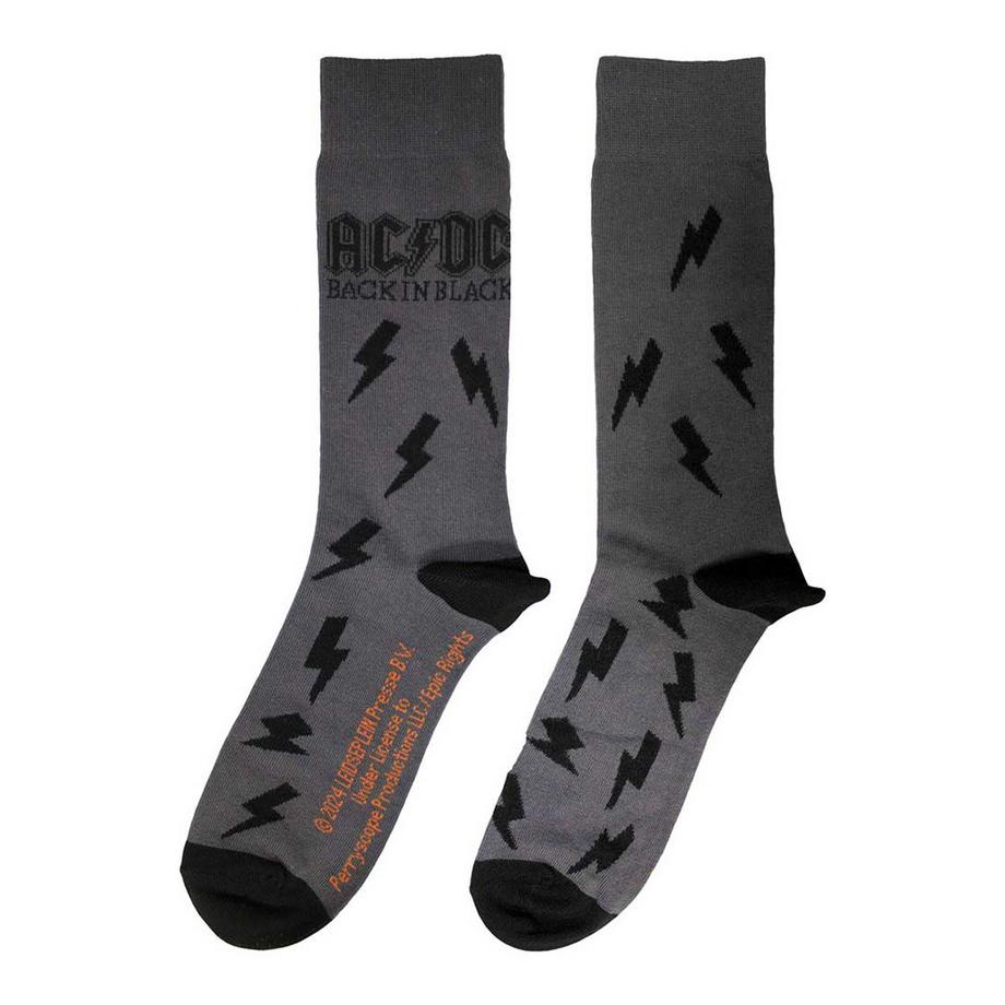 AC/DC ACDC Back In Black Bolts Socken  