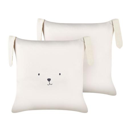 Beliani Lot de 2 coussins en Coton Moderne CONEY  