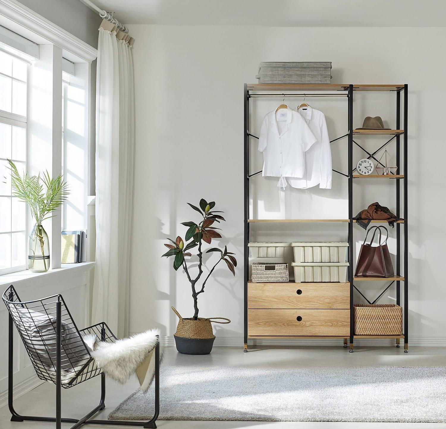 Image of Regal-Set mit Akazie-Dekor (4-tlg) Regal-Set mit Akazie-Dekor (4-tlg)