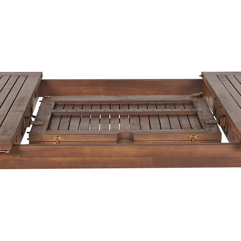 Beliani Ausziehbarer Gartentisch aus Akazienholz  CESANA  