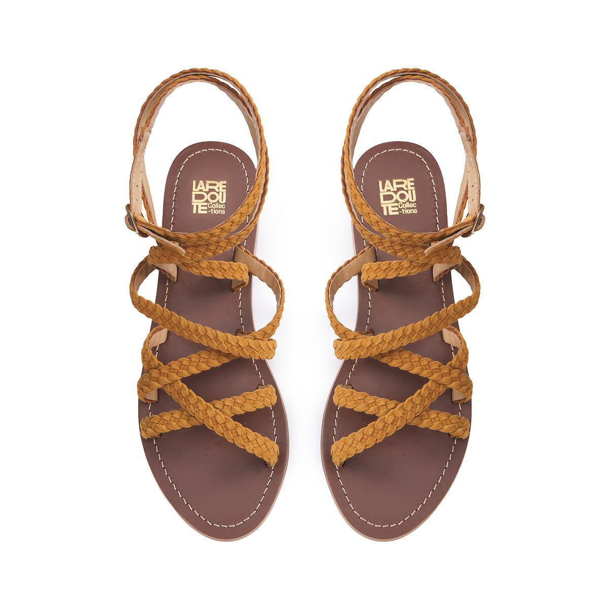 La Redoute Collections  Geflochtene Signature-Sandalen aus Leder 