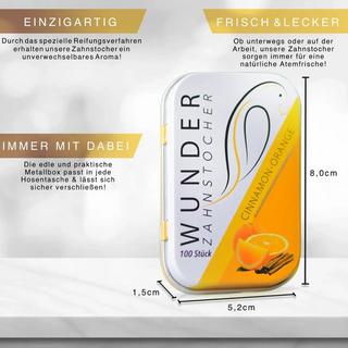 Wunder Zahnstocher  Cure-dents parfum cannelle-orange 