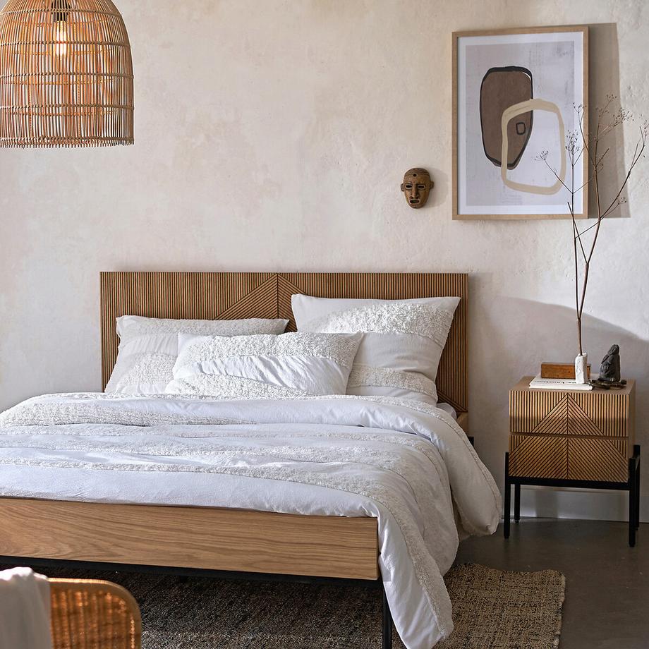 La Redoute Intérieurs Nachttisch Lodge mit 2 Schubladen  