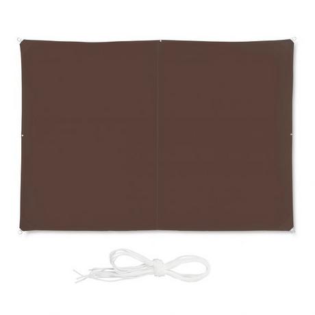 B2X Voile d'ombrage rectangulaire marron  