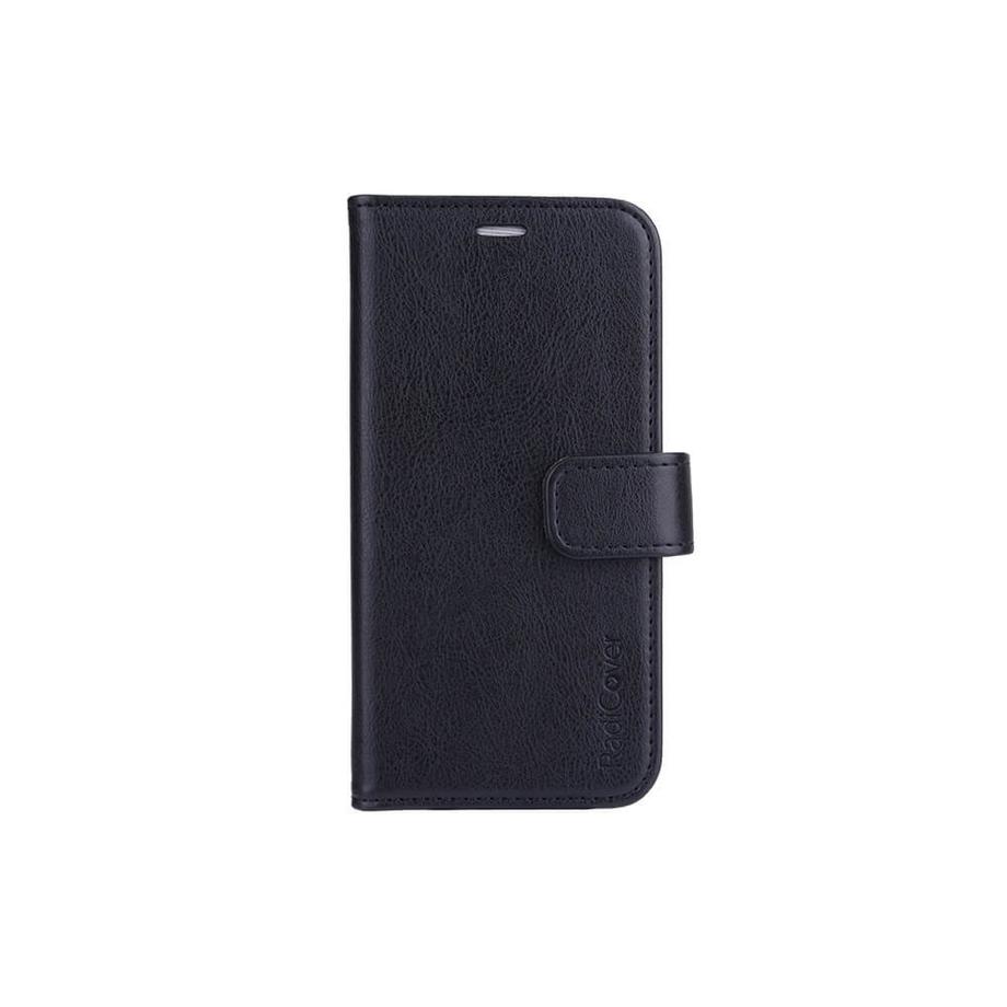 RADICOVER Custodia per cellulare con protezione dalle radiazioni PU iPhone 13 Mini Flipcover nera RFID