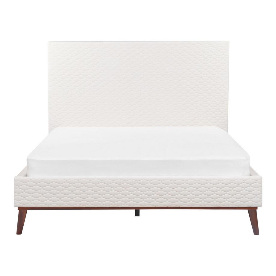 Beliani Bett mit Lattenrost aus Samtstoff Retro BAYONNE  