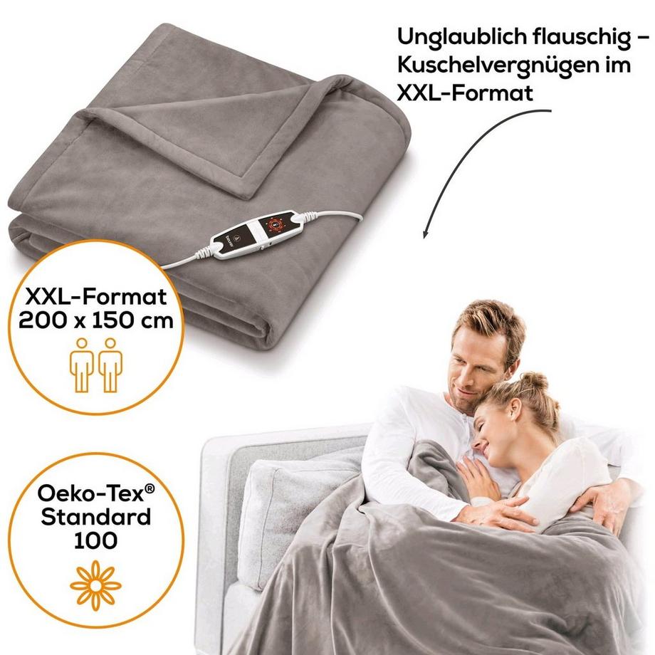 beurer HD 150 - Cosy Taupe XXL Wärmezudecke  