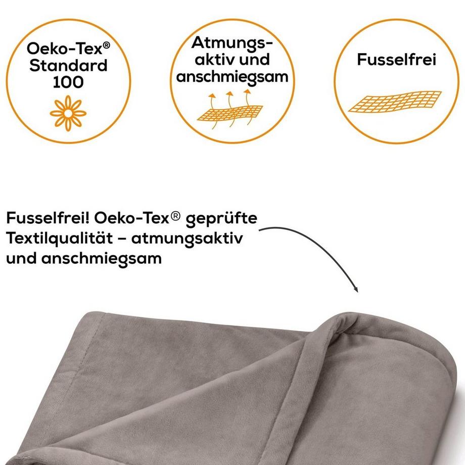 beurer HD 150 - Cosy Taupe XXL Wärmezudecke  