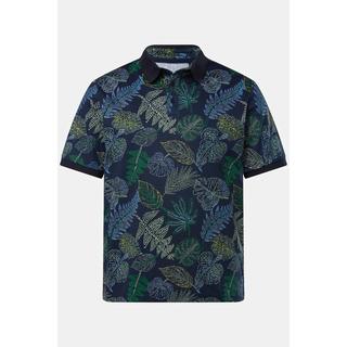 JP1880  Maglia polo con stampa allover, collo polo e mezze maniche, fino alla tg. 8XL 