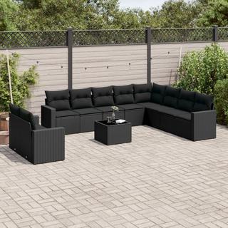 VidaXL set divano da giardino Polirattan  