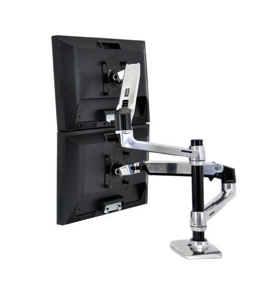 Ergotron  LX DUAL STACKING ARM POLISHED 24IN 18.1KG LIFT33 MIS-D 