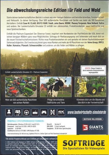 Giants Software  Landwirtschafts-Simulator 22 - Platinum Edition 