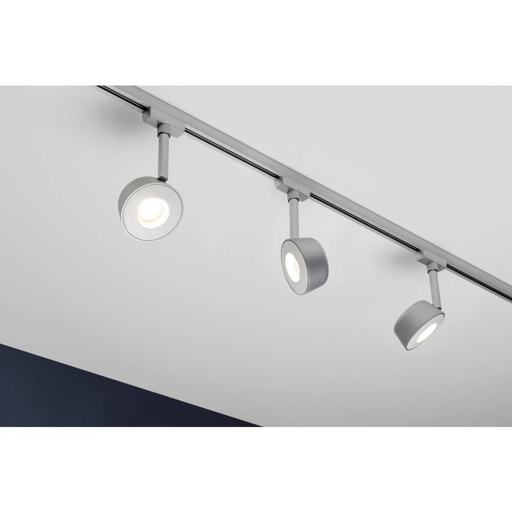 Paulmann Spot à rail LED Urail Pellet individuel 370 lm, 6.7W, 2700 K, 230 V, chrome mat  