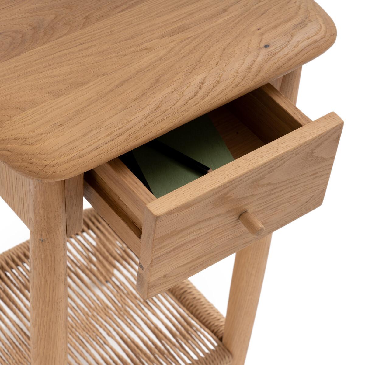 La Redoute Intérieurs Chevet chêne massif et tressage  