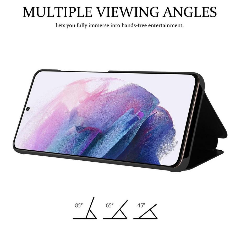 Cadorabo  Hülle für Samsung Galaxy S21 5G Spiegel Standfunktion 360 Grad Schutz 