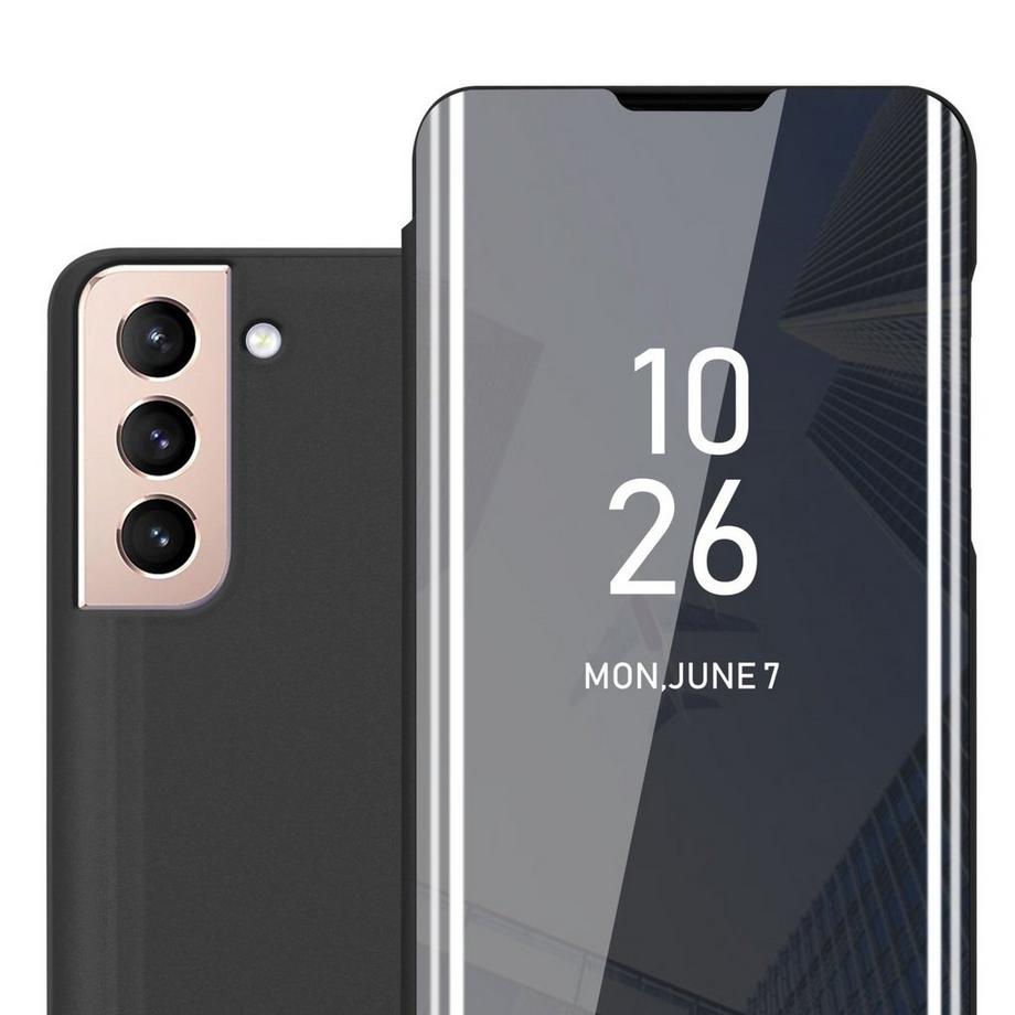 Cadorabo  Hülle für Samsung Galaxy S21 5G Spiegel Standfunktion 360 Grad Schutz 