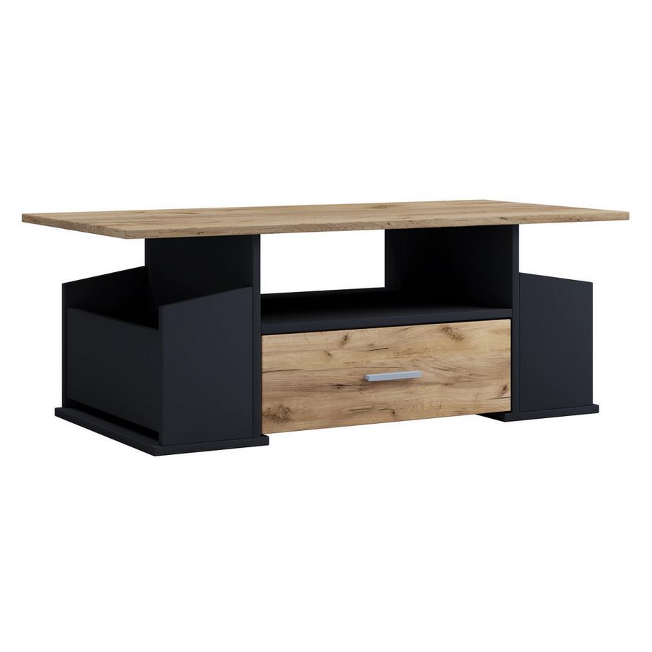 VCM Holz Couchtisch mit ausreichend Stauraum | Maße ca. H. 44 x B. 110 x T. 52 cm | Wohnzimmertisch mit Schublade - Junata  