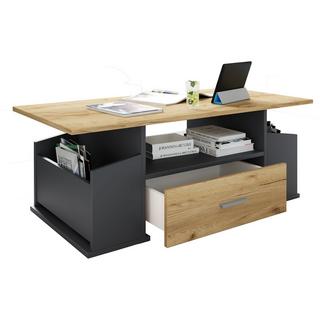 VCM Holz Couchtisch mit ausreichend Stauraum | Maße ca. H. 44 x B. 110 x T. 52 cm | Wohnzimmertisch mit Schublade - Junata  