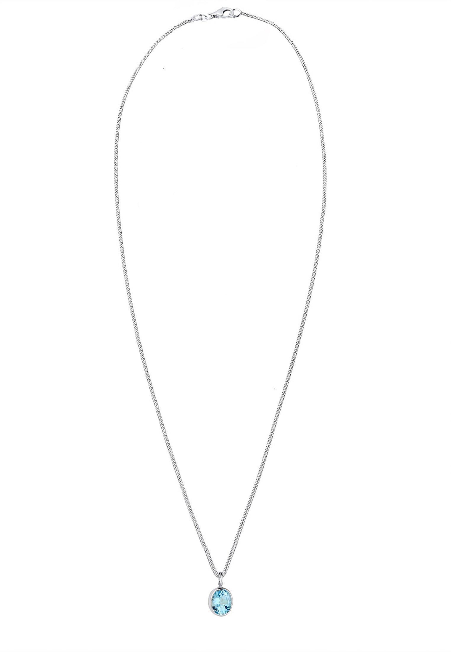 Elli  Halskette Geo Oval Topas Edelstein 