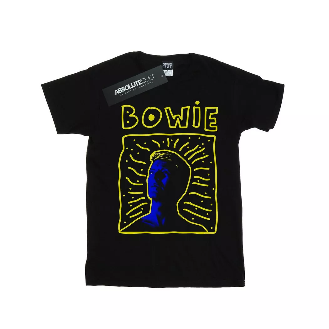 David Bowie - 90s TShirt, für Damen, Schwarz, Größe XL