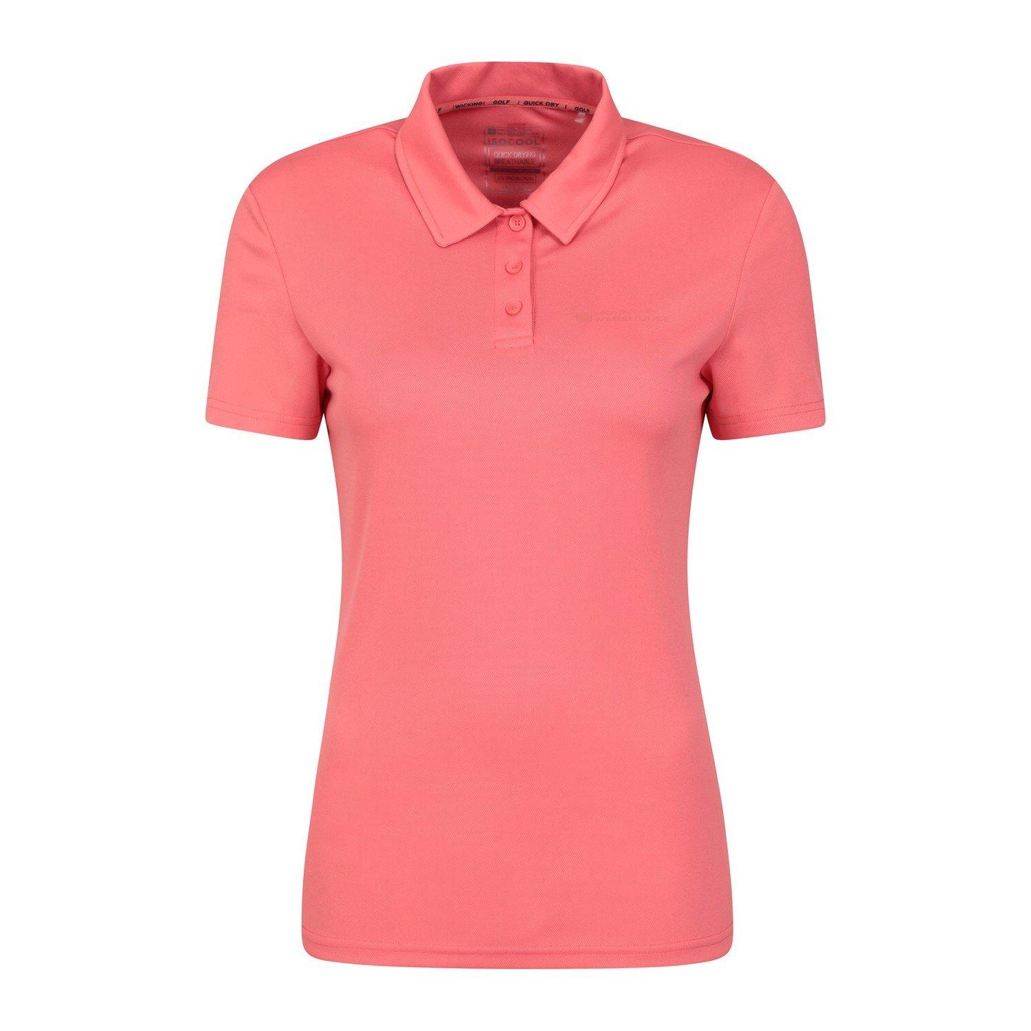 Image of Classic Poloshirt Emblem Damen Pink 34