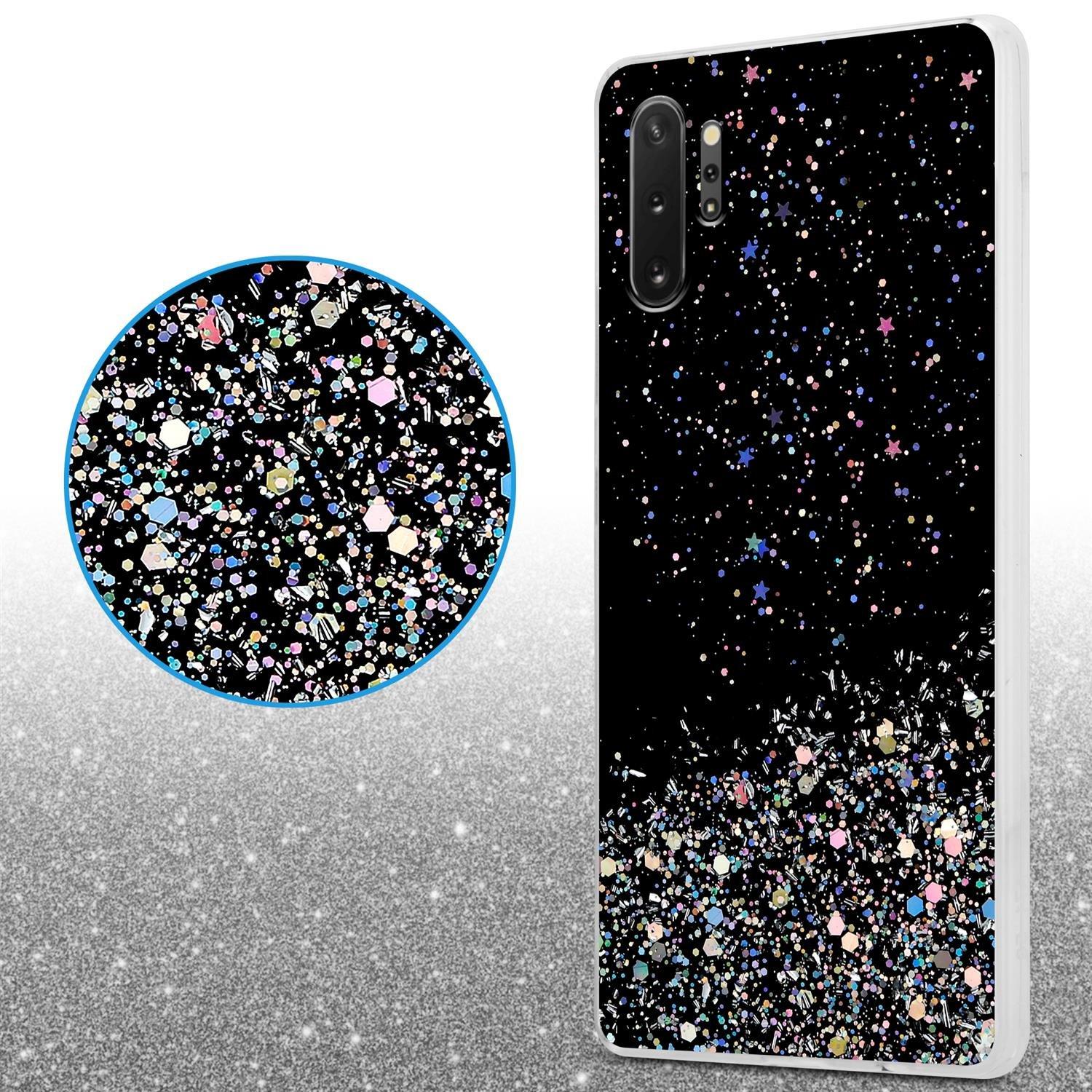 Cadorabo  Hülle für Samsung Galaxy NOTE 10 PLUS TPU Silikon mit funkelnden Glitter 