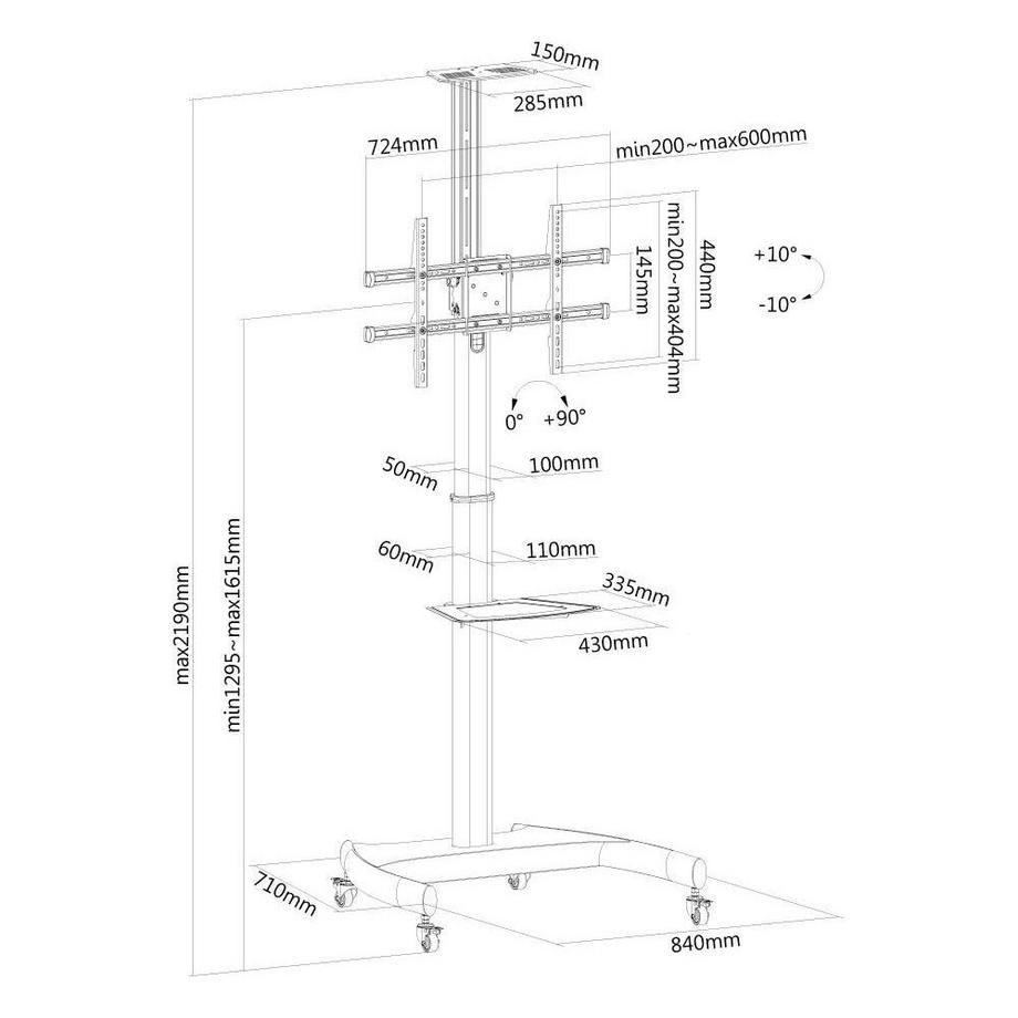 Neomounts by Newstar  Chariot TV  PLASMA 
