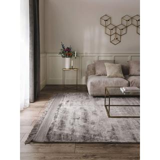 Benuta Tapis en viscose Pearl Gris  