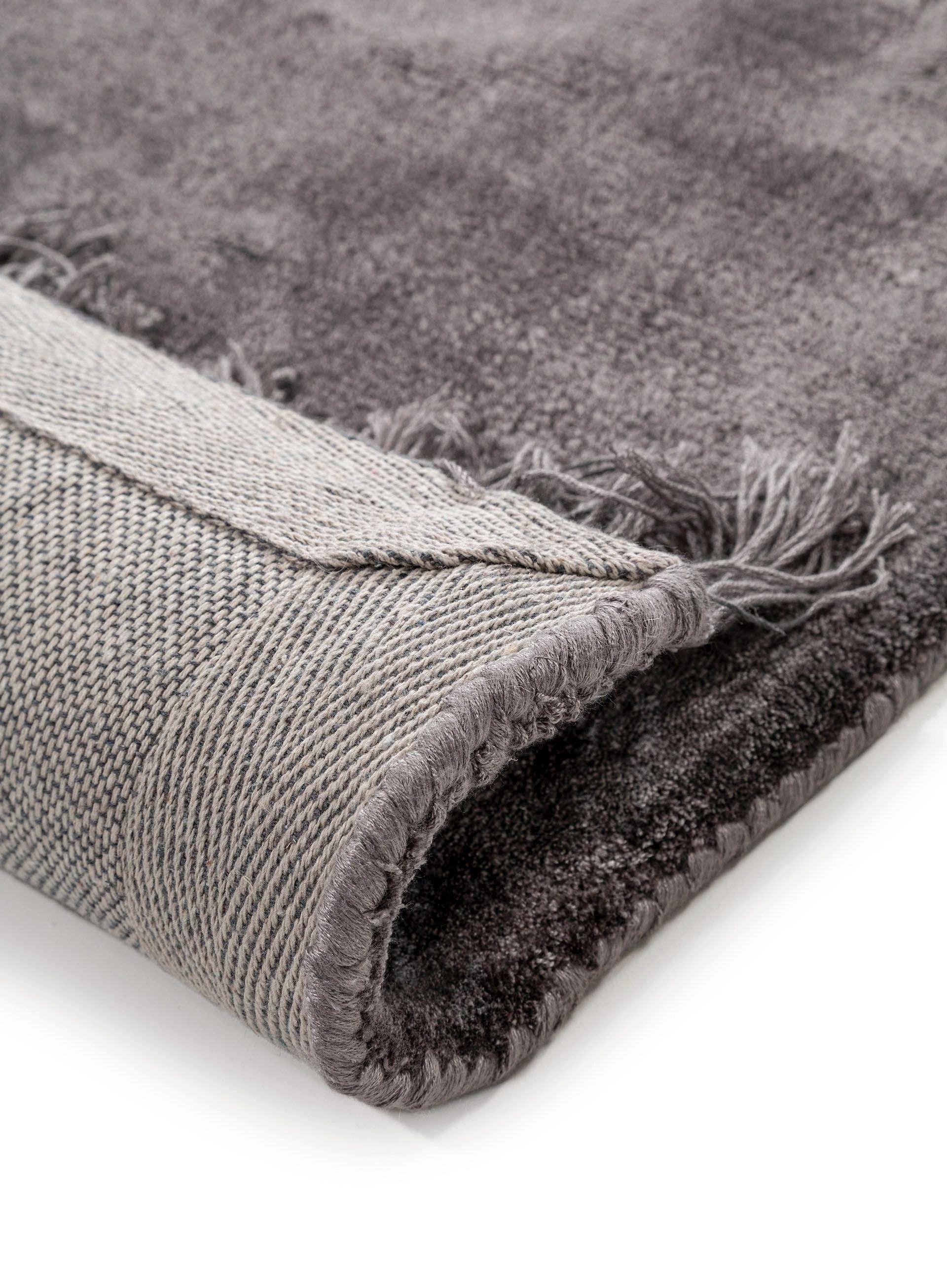 Benuta Tapis en viscose Pearl Gris  