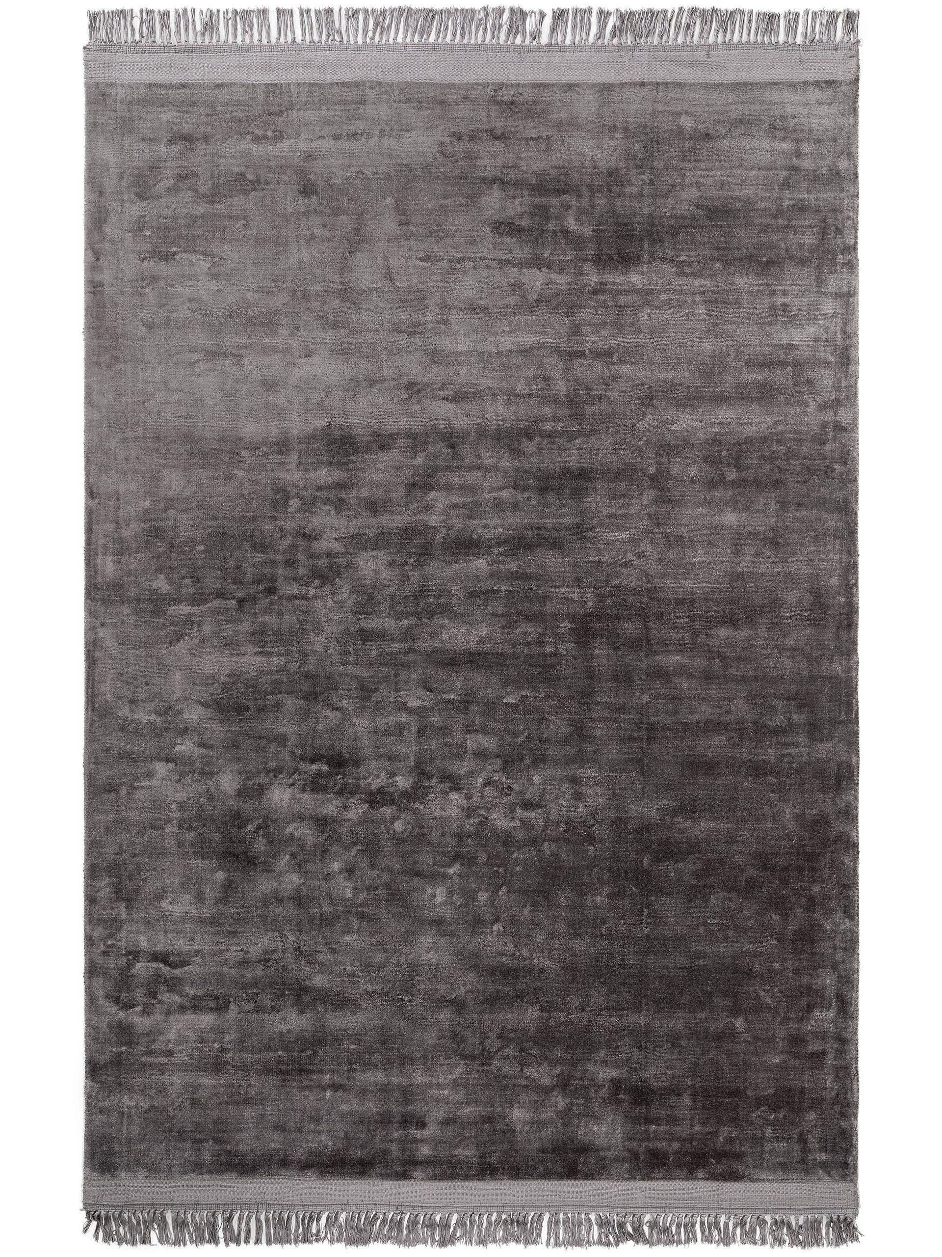 Benuta Tapis en viscose Pearl Gris  