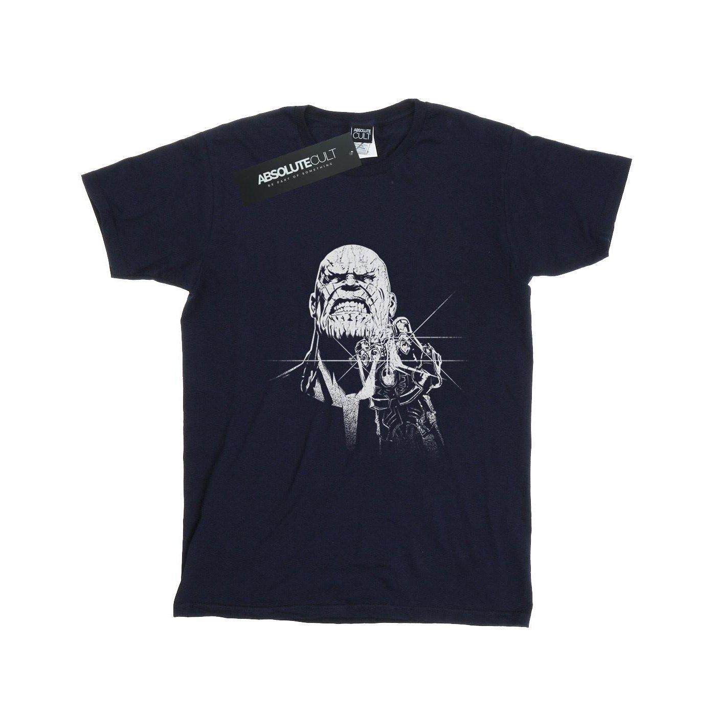 Image of Avengers Infinity War Fierce Thanos Tshirt Damen Marine 3XL