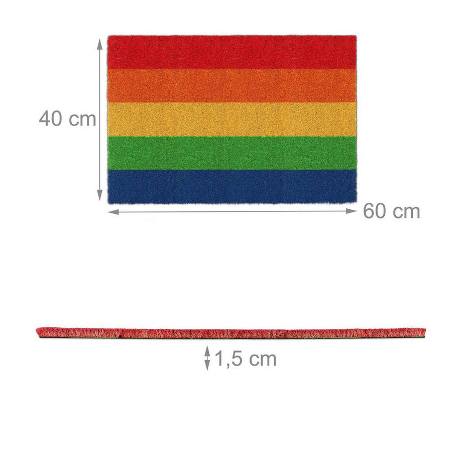 Northio Zerbino in cocco con motivi arcobaleno  