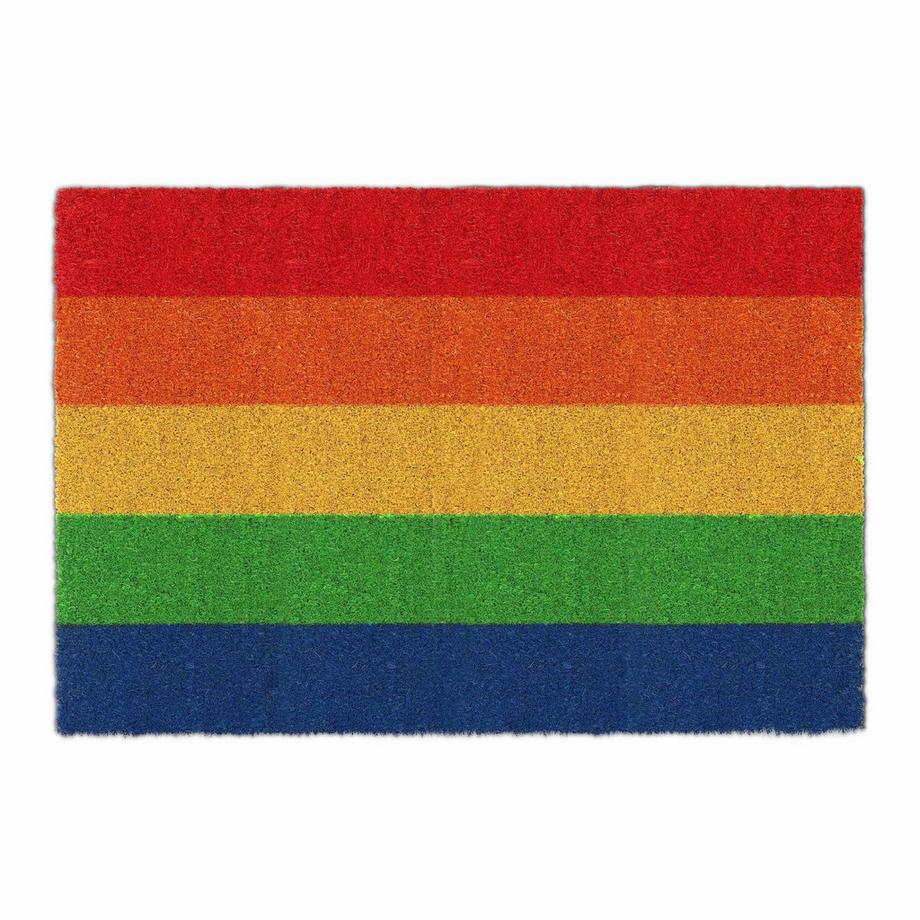 Zerbino in cocco con motivi arcobaleno