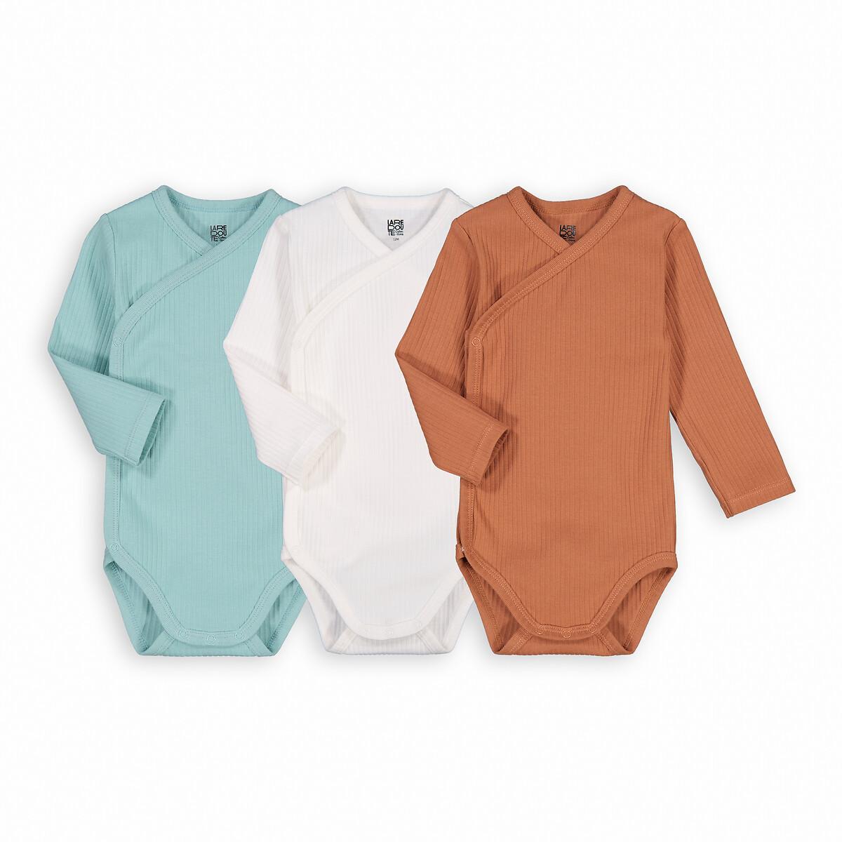 La Redoute Collections  3er-Pack langärmelige Bodys 